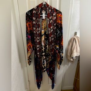 Free People Marley Mixed Print Kimono (one size)
